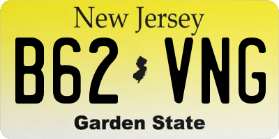 NJ license plate B62VNG