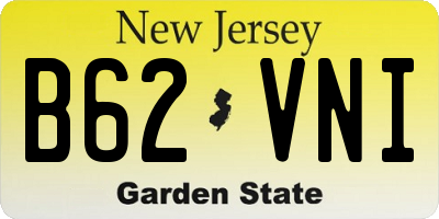 NJ license plate B62VNI