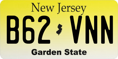 NJ license plate B62VNN