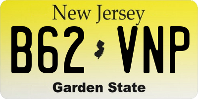 NJ license plate B62VNP
