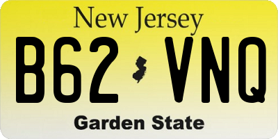 NJ license plate B62VNQ