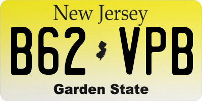 NJ license plate B62VPB