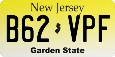 NJ license plate B62VPF