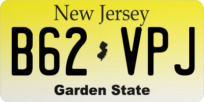 NJ license plate B62VPJ