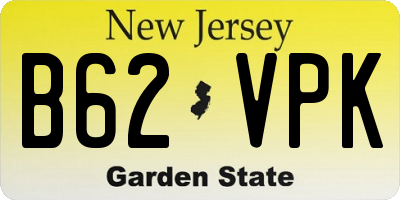 NJ license plate B62VPK