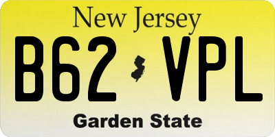 NJ license plate B62VPL