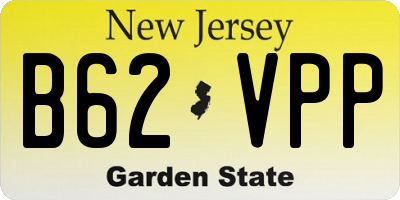 NJ license plate B62VPP