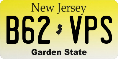 NJ license plate B62VPS