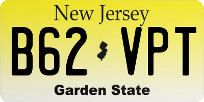 NJ license plate B62VPT