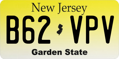 NJ license plate B62VPV