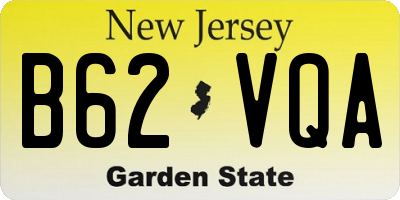 NJ license plate B62VQA