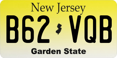 NJ license plate B62VQB
