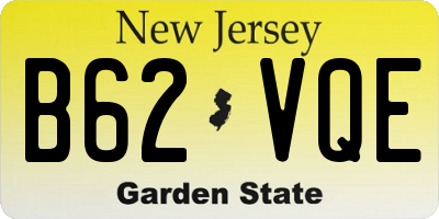 NJ license plate B62VQE