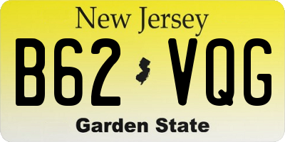 NJ license plate B62VQG