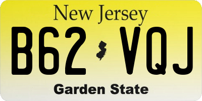 NJ license plate B62VQJ