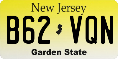 NJ license plate B62VQN