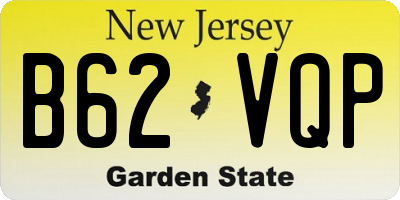 NJ license plate B62VQP