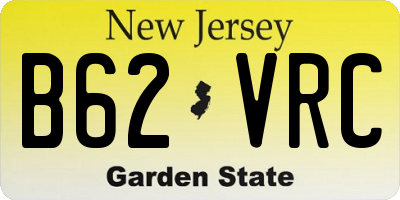 NJ license plate B62VRC