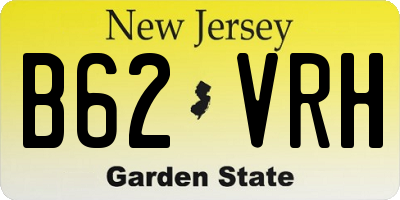 NJ license plate B62VRH