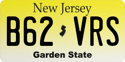 NJ license plate B62VRS