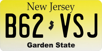 NJ license plate B62VSJ