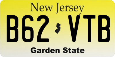 NJ license plate B62VTB