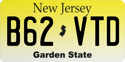 NJ license plate B62VTD