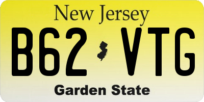 NJ license plate B62VTG