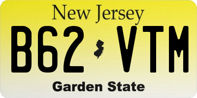 NJ license plate B62VTM