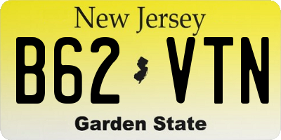 NJ license plate B62VTN