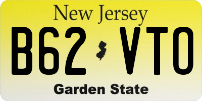 NJ license plate B62VTO