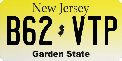 NJ license plate B62VTP