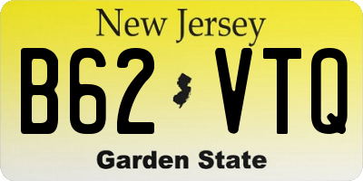 NJ license plate B62VTQ
