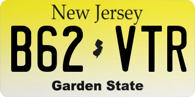 NJ license plate B62VTR
