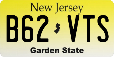NJ license plate B62VTS
