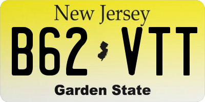 NJ license plate B62VTT