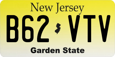 NJ license plate B62VTV