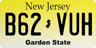 NJ license plate B62VUH