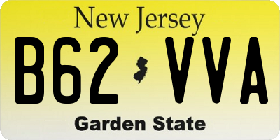 NJ license plate B62VVA