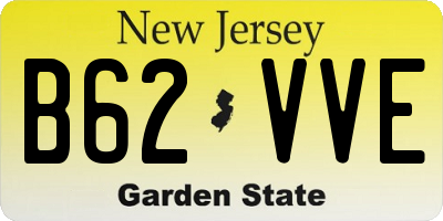 NJ license plate B62VVE