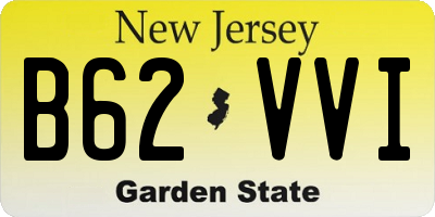NJ license plate B62VVI