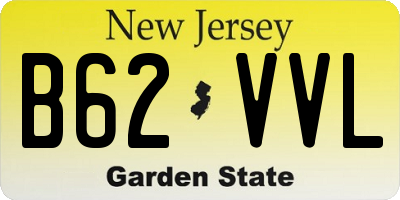 NJ license plate B62VVL