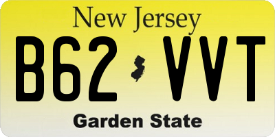 NJ license plate B62VVT