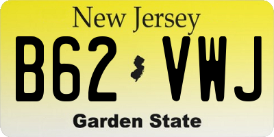 NJ license plate B62VWJ