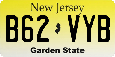 NJ license plate B62VYB