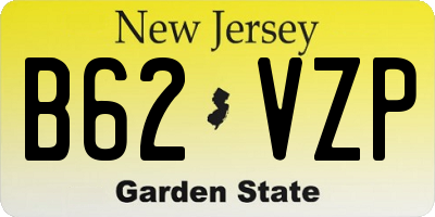 NJ license plate B62VZP