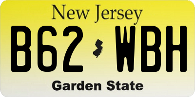NJ license plate B62WBH