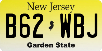 NJ license plate B62WBJ