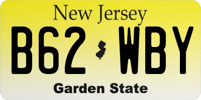 NJ license plate B62WBY