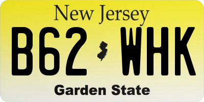 NJ license plate B62WHK